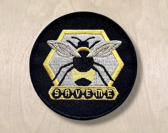 Save Me - Embroidered Bee Patch