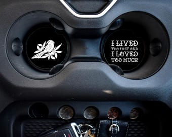 Set of 2 Car Coasters, Bayside Lyrics, Tortures of the Damned, I Lived Too Fast and I Loved Too Much