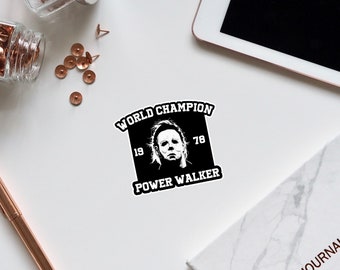 Michael Myers World Champion Power Walker Vinyl Sticker