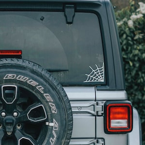 Spiderweb Permanent Vinyl Decal, Spider Web, Halloween