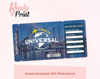 universal ticket etsy