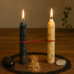 Cord Cutting Ritual Spell Kit – Energy Release, Banishing, Protection Candle, and Protection Spell for Letting Go