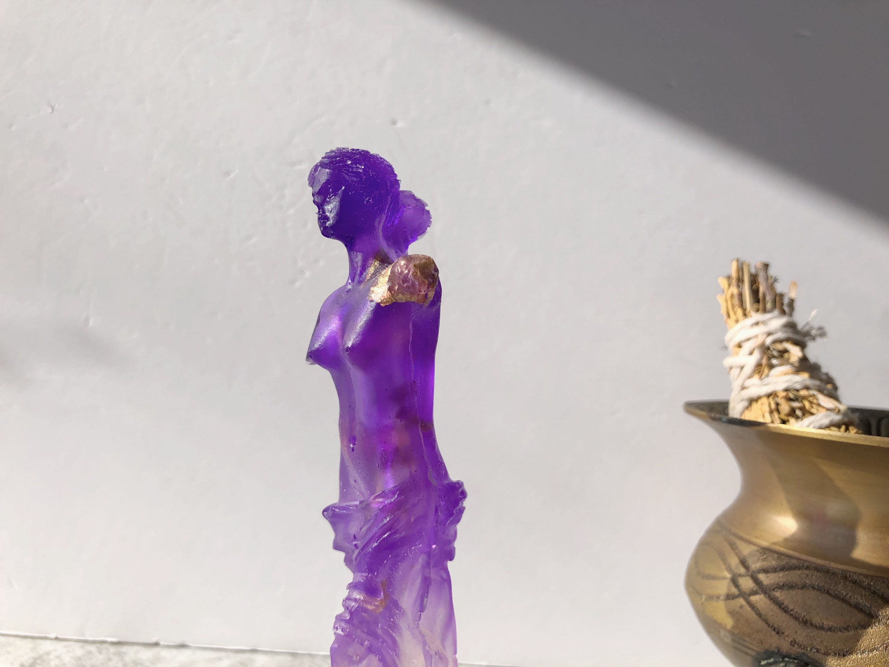 Venus Resin Statue Goddess Body Woman Nude Altar Decor Etsy