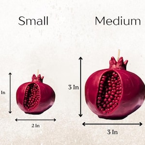 Pomegranate Beeswax Ritual Candle | Persephone Symbol Decor image 3