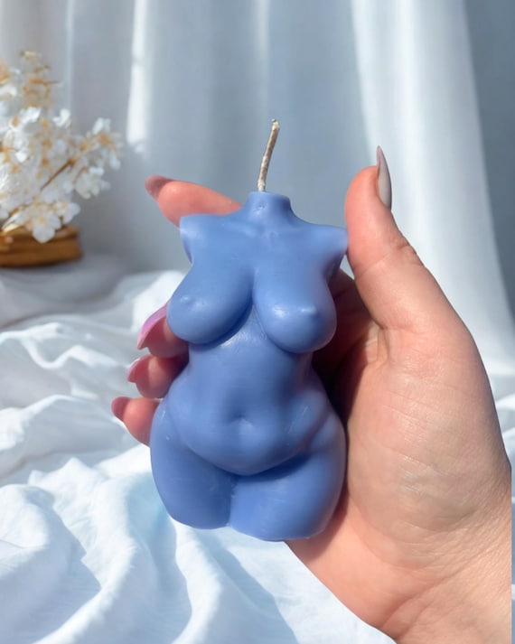 Plus Size Body Candle | Goddess Candle | Beeswax Candle | Feminine Decor Candle | Female Body Art | Female Torso Candle | Minimalist Decor