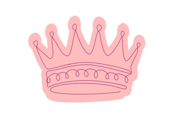 Pink Crown Sticker Princess Crown Sticker Princess Sticker 
