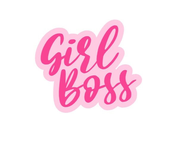 Girl Boss Sticker | Pink Girl Boss Sticker | Pink Sticker - Etsy