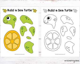 Make a Sea Turtle Craft | Sea Turtle Printable Kids Activity