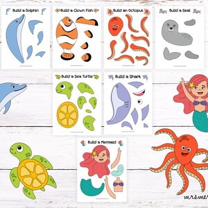 Ocean Animals Craft Kids Bundle