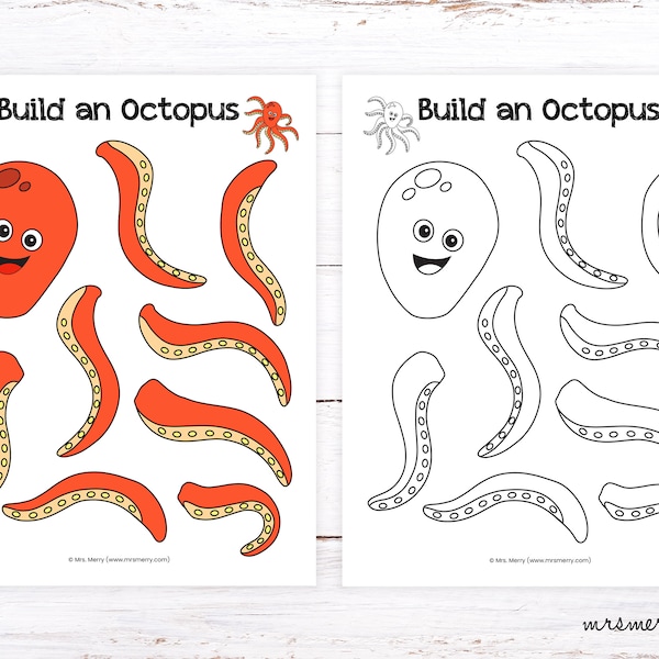 Make an Octopus Craft for Kids | Ocean Animal Printables