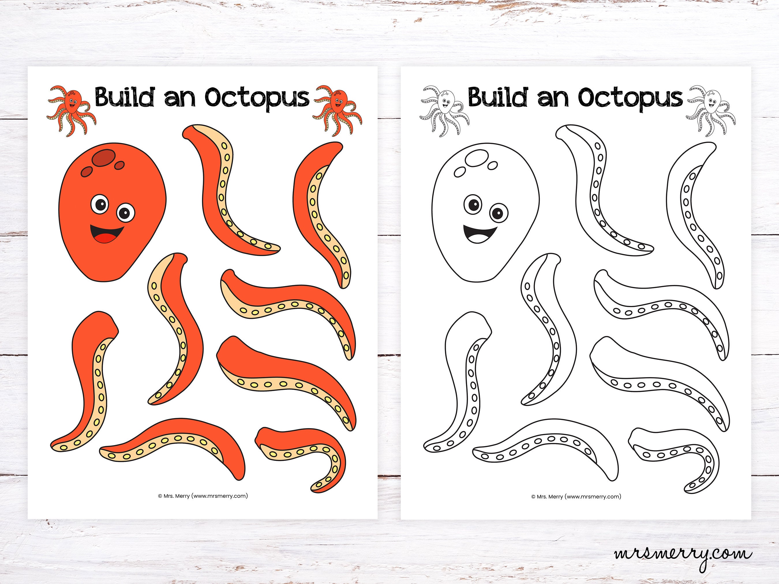 Make an Octopus Craft for Kids | Ocean Animal Printables