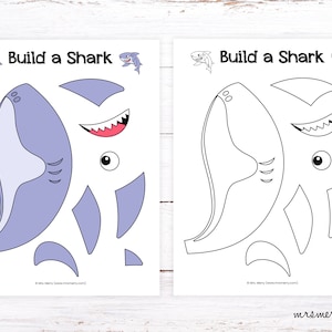 Make a Shark Kids Craft | Shark Activity for Kids Printable
