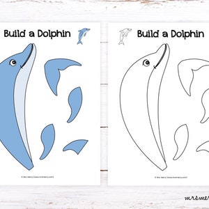 Make a Dolphin Craft | Dolphin Printable Activity for Kids