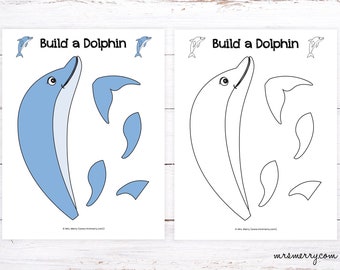 Make a Dolphin Craft | Dolphin Printable Activity for Kids