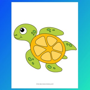 Make a Sea Turtle Craft Sea Turtle Printable Kids Activity (Download ...