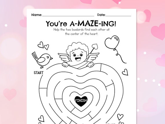 Valentine activity for kindergarten 2025