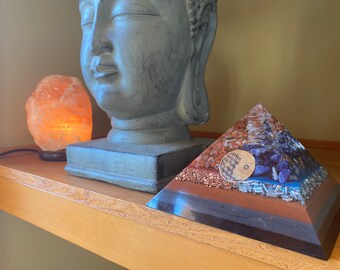 Divine Duality - Yin Yang Orgonite Pyramid 1st Edition (*Read Description)
