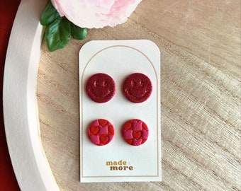 Valentine's Day Clay Earrings | Valentine's Day | Earrings | Clay Earrings