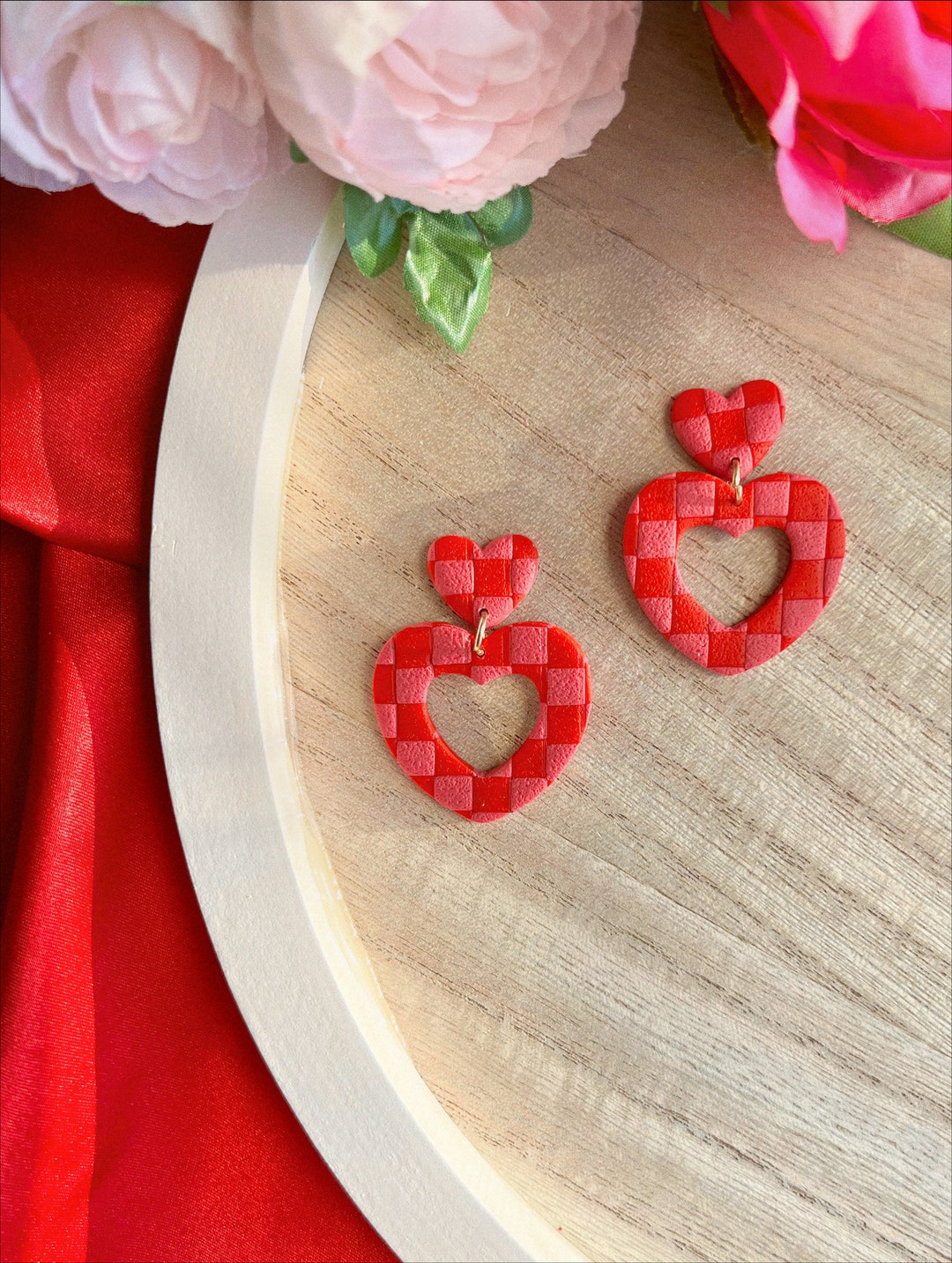 Valentine's Day Clay Earrings Valentine's Day Earrings Clay Earrings