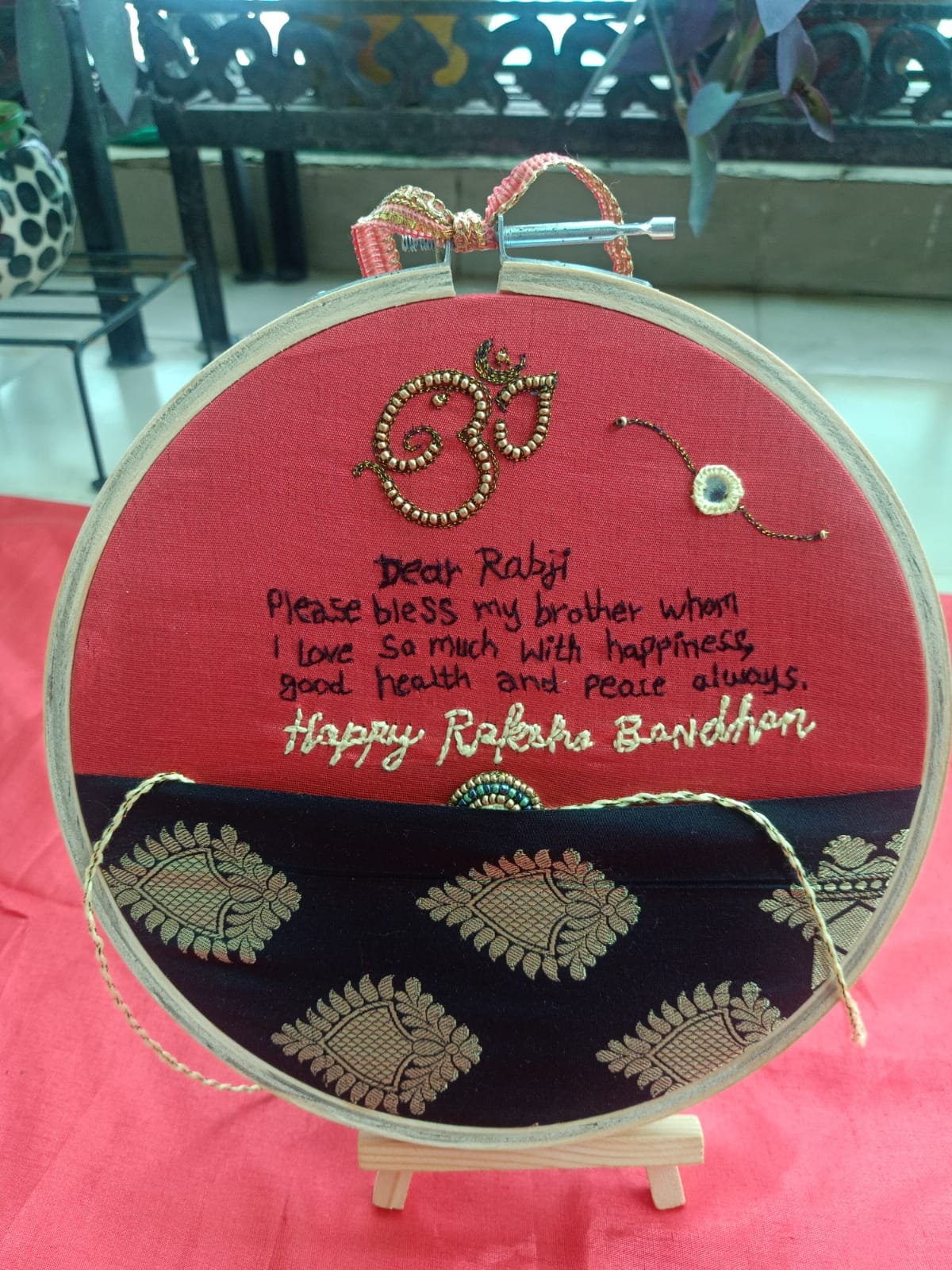 RP SWBBMG RAKHI platter:Rakhi for Brother Platter!Send with Love,Cute Rakhi Platter with Rakhi Kumkum & Chokka Rice 