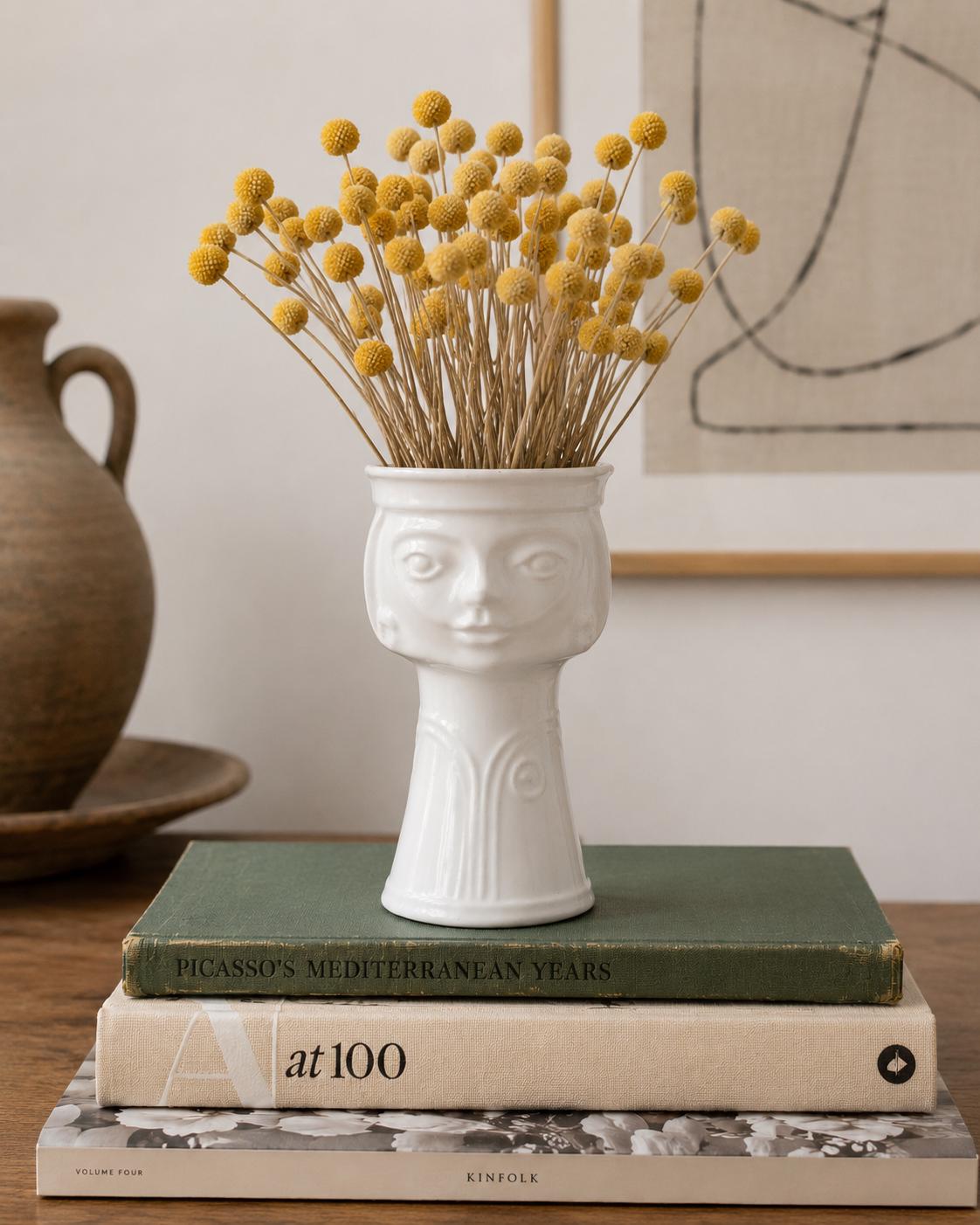 Abstract Vintage Head Face Vase - Etsy