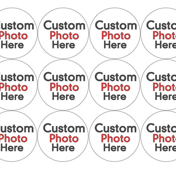 Create your own Design, Any Character Or Photo, We Will Print For you Edible Image cupCake Topper Frosting Sheets