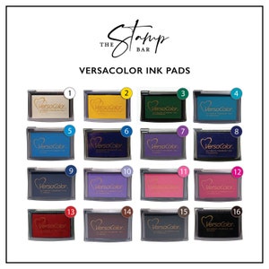 Versacolor Ink Pads for Stamp - Pigment Ink Pads for Stamps - Choice of 16 Colors