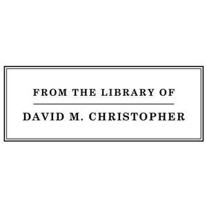 Personalized Library Book Stamp: Custom Bookplate, Wooden or Self-Inking