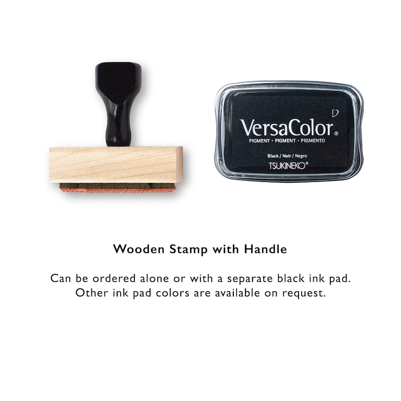 Personalized Library Book Stamp: Custom Bookplate, Wooden or Self-Inking image 2