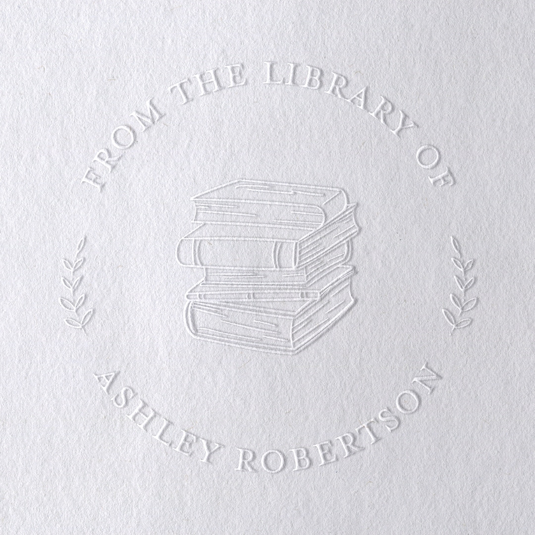 Personalized Book Embosser for Library Books, Teacher Library Embossing
