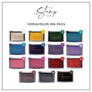 Versacolor Ink Pads for Stamp - Pigment Ink Pads for Stamps - Choice of 15 Colors - Ink Pad for Stamping