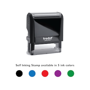 Personalized Library Book Stamp: Custom Bookplate, Wooden or Self-Inking image 3