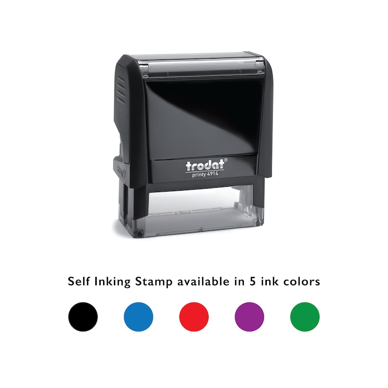 Personalized Library Book Stamp: Custom Bookplate, Wooden or Self-Inking image 3