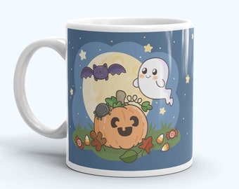 Spoopy Friends Halloween Mug -  Halloween Mug - Seasonal Holiday Mug