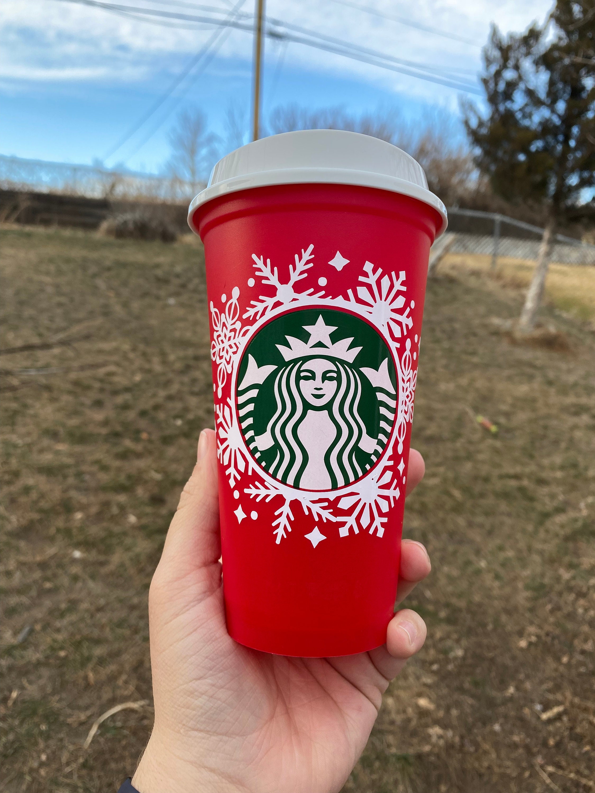New! Starbucks Holiday 2023 Red Cup Day (16 oz) Reusable Hot Cup
