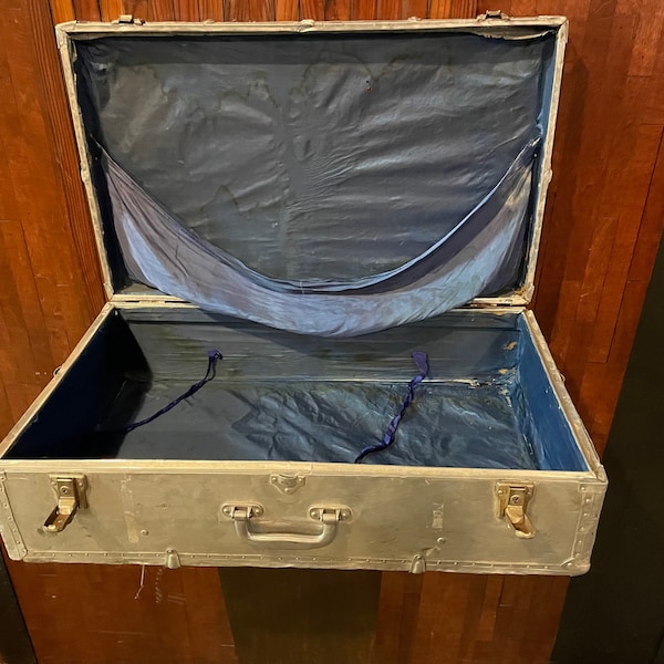 Vintage PanAm Aluminum Suitcase