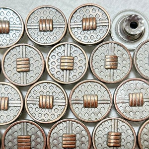 17 mm metalen jeanknopen (10 sets), niet-gestikt, jeansspijkers, gemengde kleuren klinknagelknopen, jasje, jas, sluitingen en sluitingen