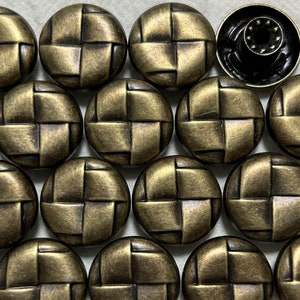 19 mm metalen jeanknopen (10 sets), bronzen knoop, niet-gestikt, jeansspijkers, klinknagelknopen, jasje, jas, sluitingen en sluitingen