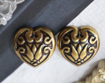 Knopen 20 mm metalen schacht, knopen vintage stijl, antiek goud, bronzen knopen, knopen jas, hartknopen, knopen naaien #