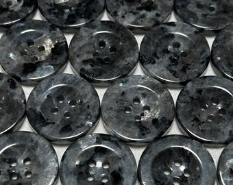 20mm Natural Gemstone Buttons, Black Labradorite Buttons, Crystal Buttons, Suit Buttons, Coat Buttons, Sewing Button