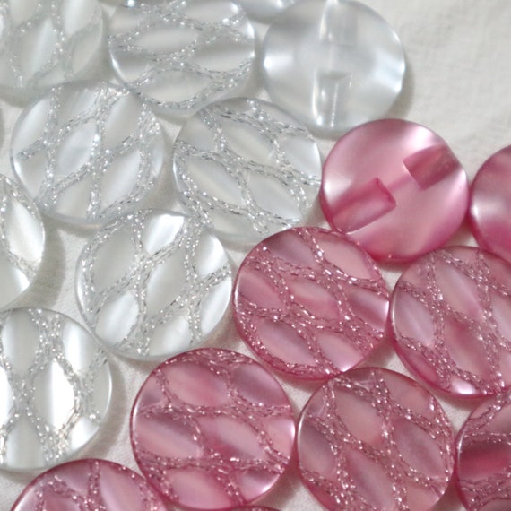 Heart Buttons Glitter Buttons Sewing Supplies Scrapbooking -  in 2023