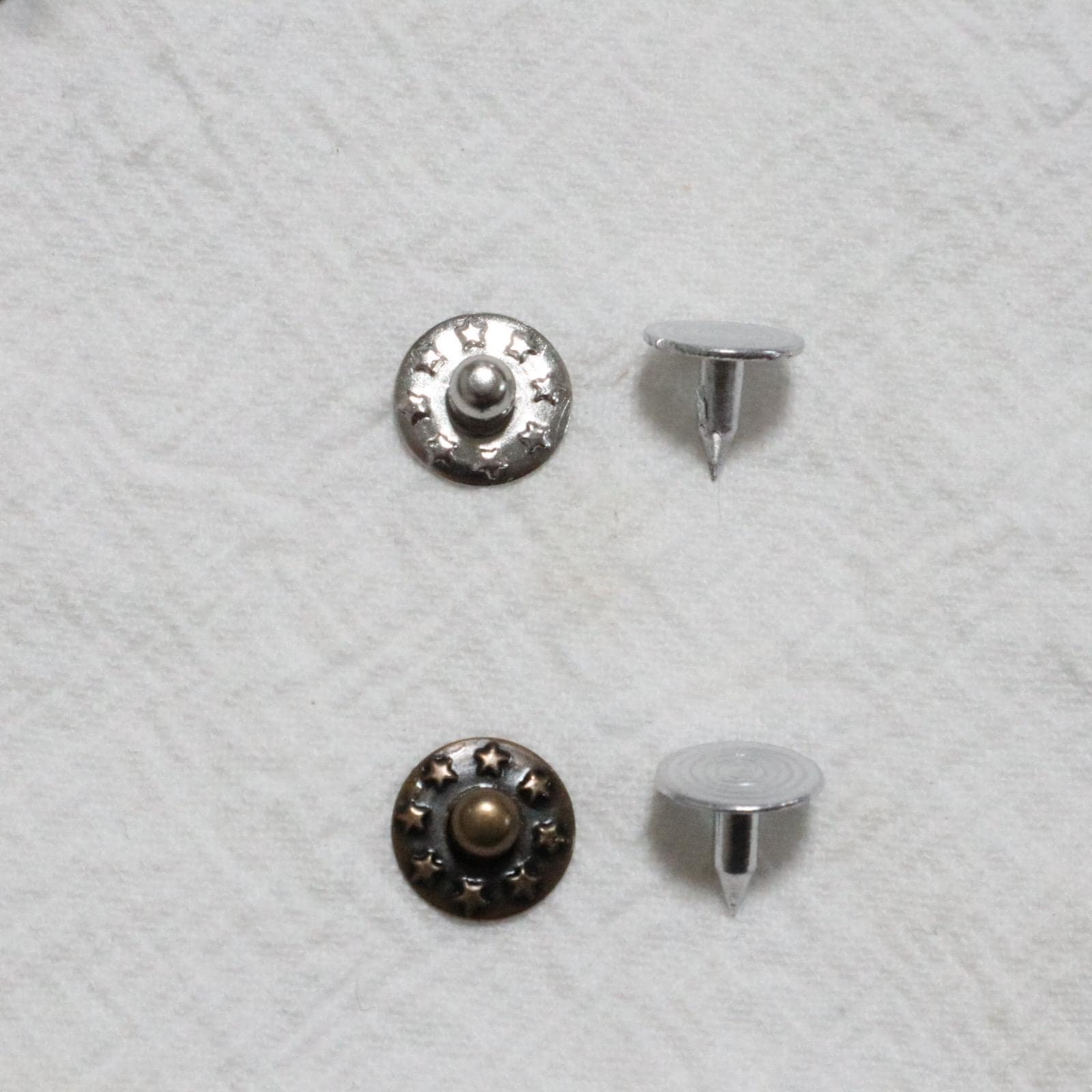 9.5mm Reinforcement Jean Rivets (30 Sets), Decorative Star Rivets ...