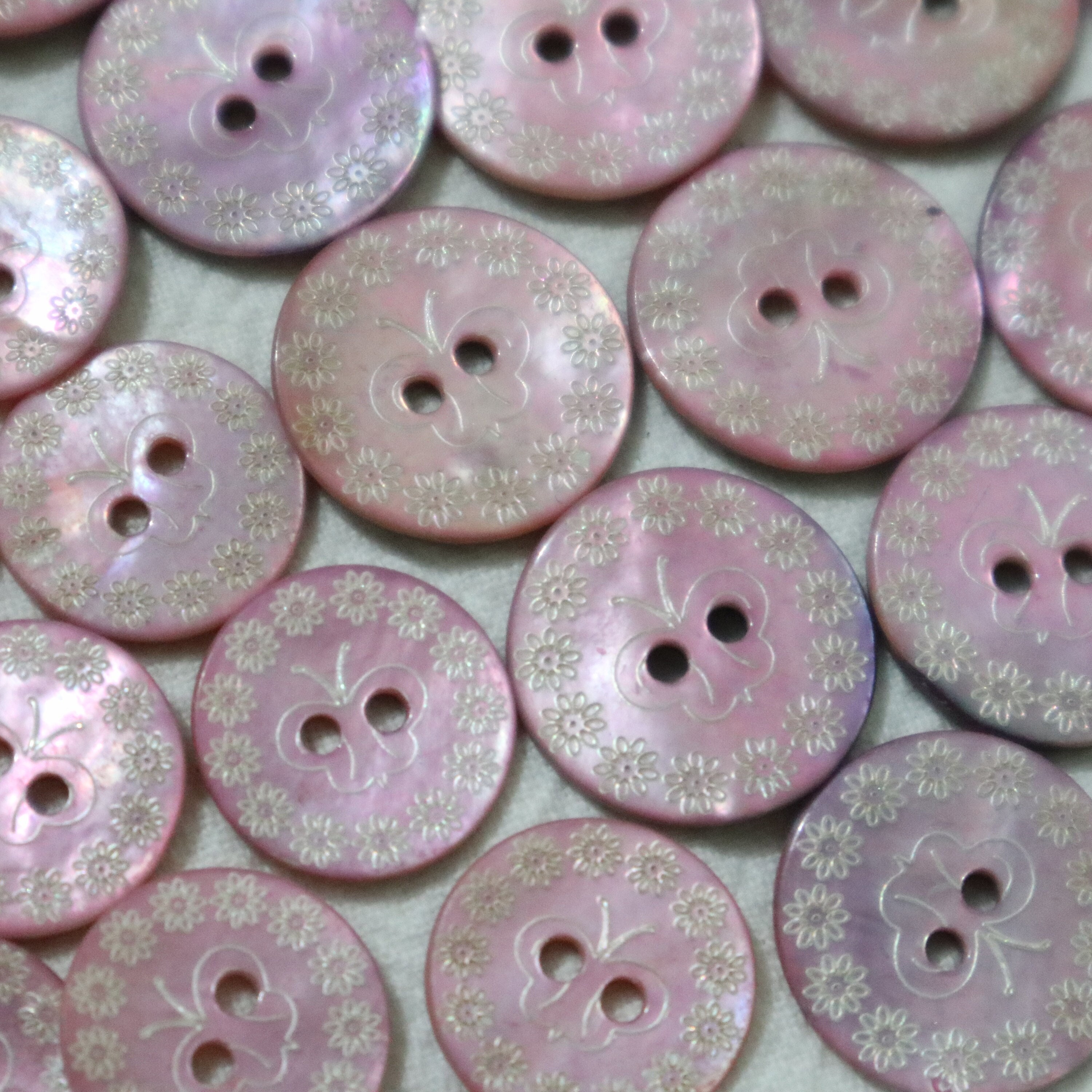 Flower Shell Buttons