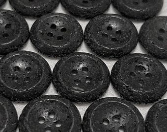 18mm Natural Gemstone Buttons, Volcanic Rock / Lava Stone Buttons, Crystal Buttons, Suit Buttons, Coat Buttons, Sewing Button
