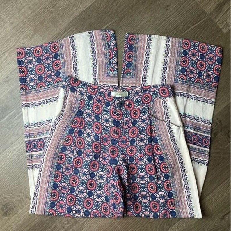 Elevenses Anthropologie Wide Leg Boho Pants Size 2 image 4