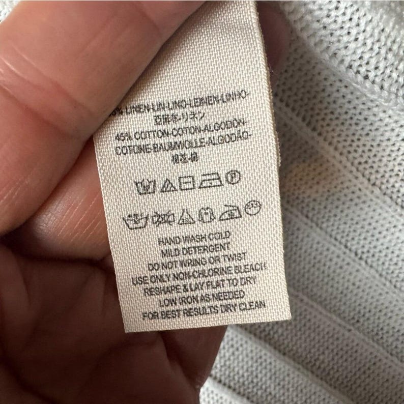 Free People White Ribbed Cardigan Sweater Size Large image 11