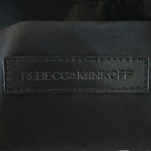 Rebecca Minkoff Black Leather Hobo Shoulder Bag Zipper Accents imagem 6