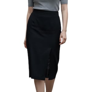 NWT Pendleton Black Wool Blend Maxi Skirt Size 8