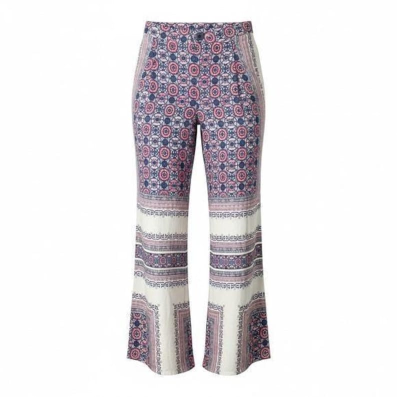 Elevenses Anthropologie Wide Leg Boho Pants Size 2 image 3