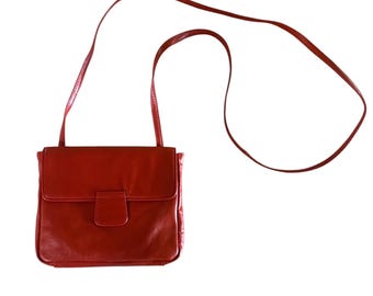 Sac à bandoulière Latico en cuir rouge